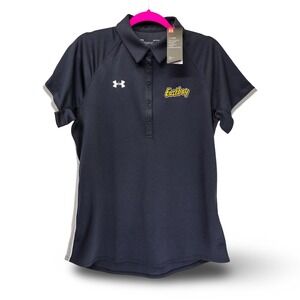 Under Armour Eastbay Polo Shirt Womens Large Navy Blue New